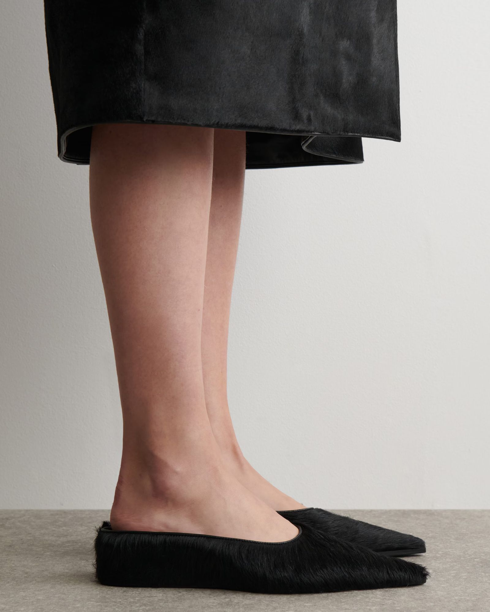 COS Pointed Ponyhair Mules