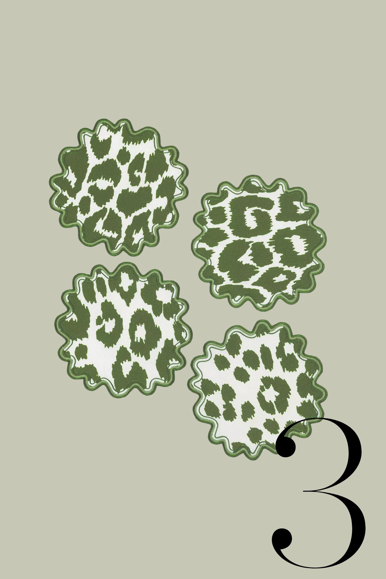 Matouk, Leopard Cocktail Napkin