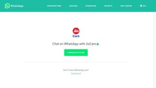 jio Whatsapp recharge