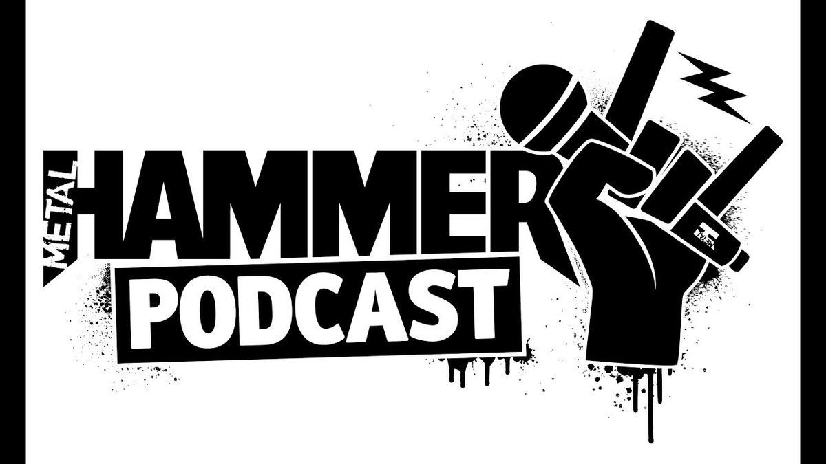 A metal hammer podcast logo