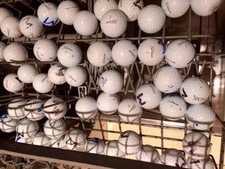 golf balls in dishwasher