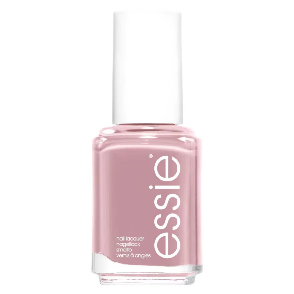 Essie Nail Polish 101 Lady Like Soft Mauve Pink Colour, Original High Shine and High Coverage Nail Polish 13.5 Ml