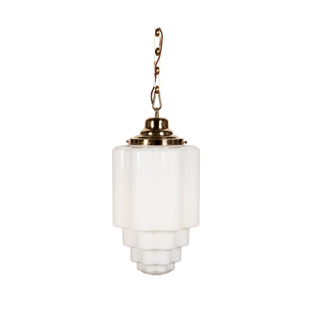 An art deco pendant light