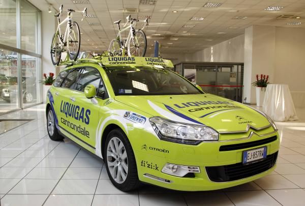 Citroen will supply the cars to Liquigas-Cannondale in 2012.