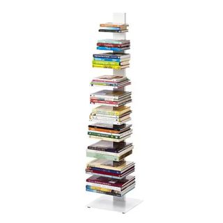 Floating bookshelf with books on it 