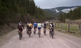 Setting off for a group ride on the Missoula Pro cross country course.