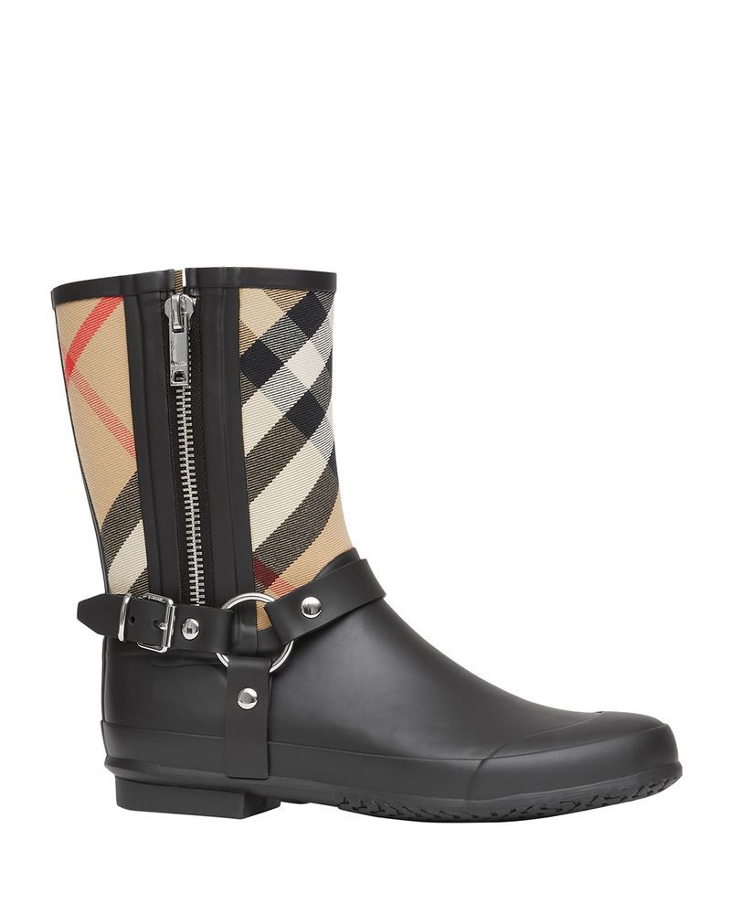 Burberry Zane Vintage Check Harness Rain Boots