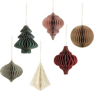 Paper tree ornaments 