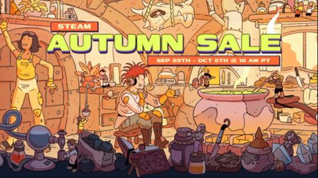 A screenshot of the banner for the Steam Autumn Sale event in 2025. 