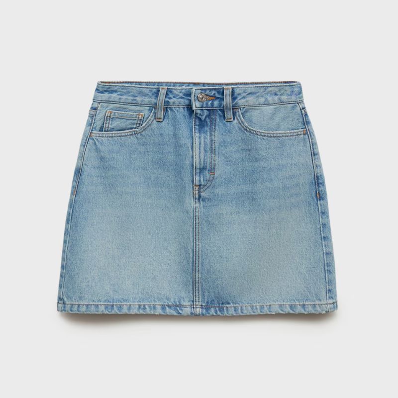 blue denim skirt from Mango