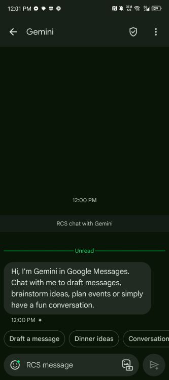 Google Gemini in google messages