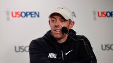 Rory McIlroy speaks to the media ahead of the 2024 US Open