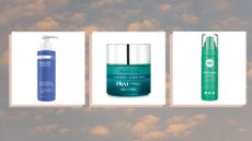 A selection of menopausal skincare from Paula's Choice, Prai and Indeed Labs