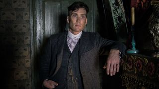 Cillian Murphy as Tommy Shelby in the TV show Peaky Blinders