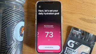A photo of the Gatorade Smart Gx Bottle app