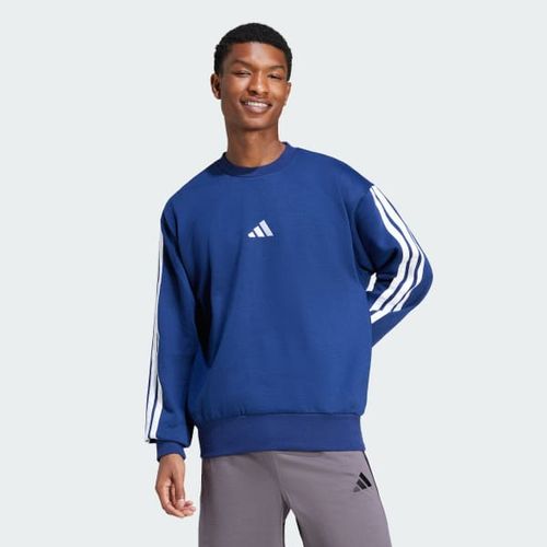 Essentials 3-Stripes Fleece Sweatshirt