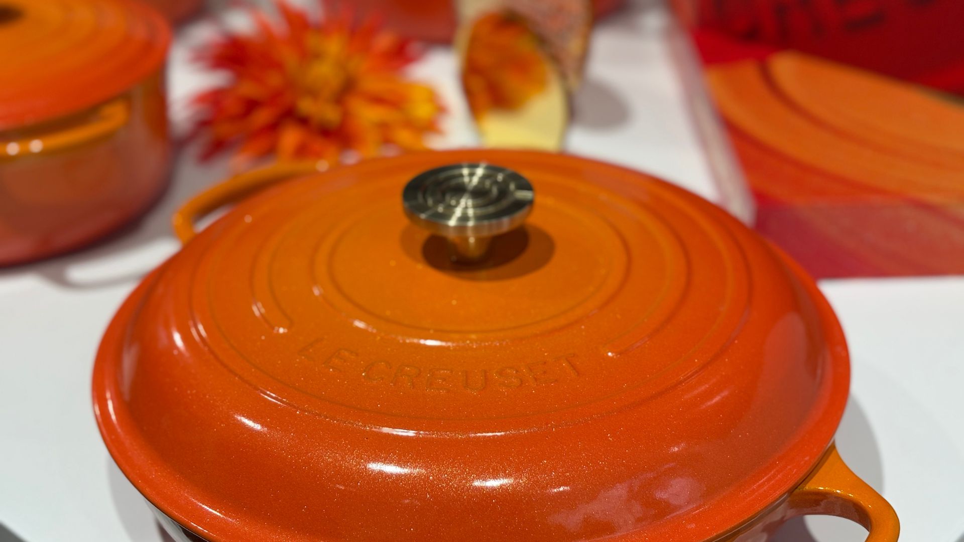 Le Creuset Cast Iron in fire orange