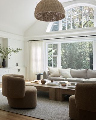 Neutral living room with textures