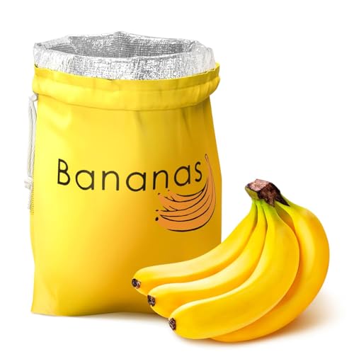 Banana Bag to Keep Bananas Fresh &amp;ndash; Reusable Produce Saver Pouch for Fruit and Vegetable Storage &amp;ndash; Ripening Prevention Keeper &amp;ndash; Food Preserver Storage Bag for Longer Freshness and Shelf Life