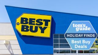 Best Buy storefront with Holiday Deals badge 