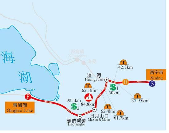 Tour of Qinghai Lake - Stage 2 Map