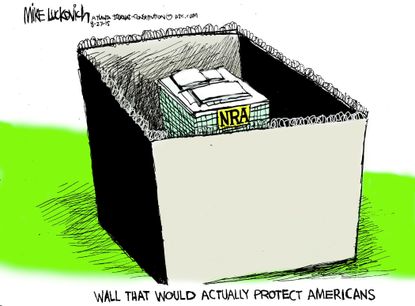 Editorial cartoon U.S. NRA Gun Violence