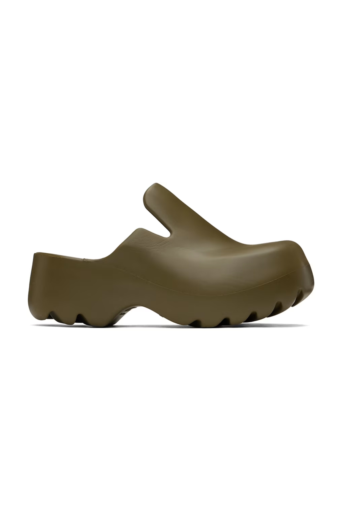 Bottega Veneta Khaki Flash Clogs