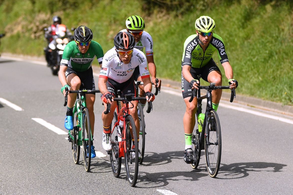 Ibai Salas Zorrozua (Burgos BH) in the breakaway