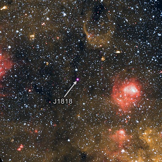 Astronomers see the fastest rotating magnetar ever seen