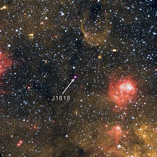 Magnetar J1818.0-1607, which lies 21,000 light-years away from Earth in the Milky Way galaxy.