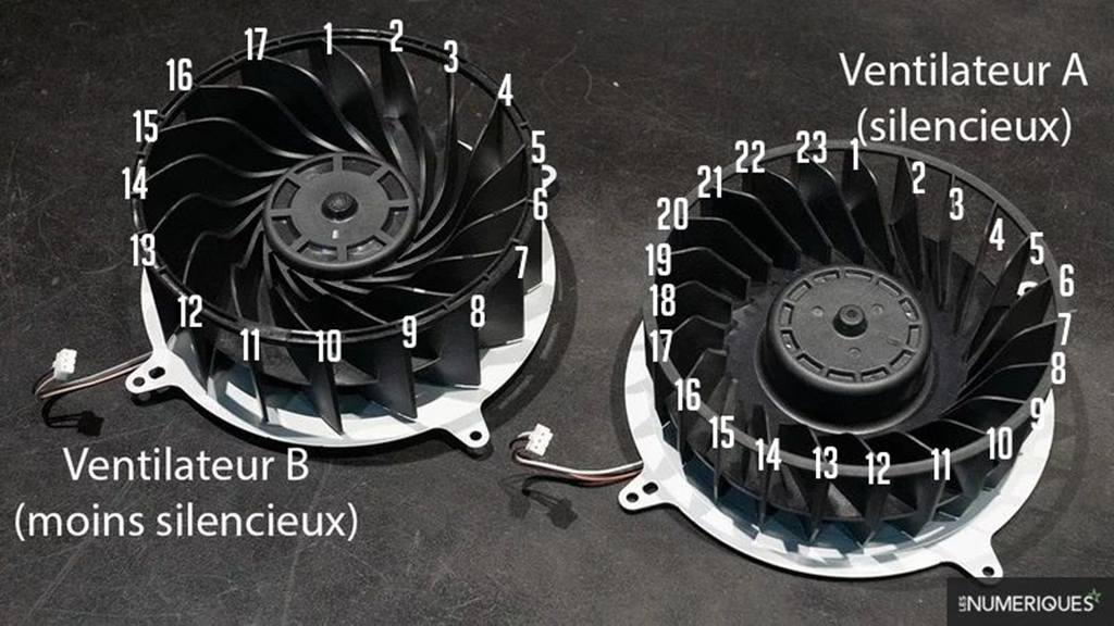 PS5 retail fan vs PS5 press unit fan