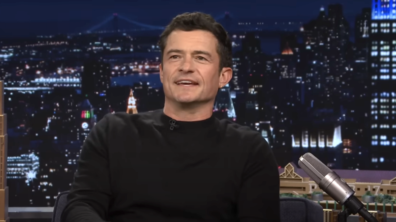 orlando bloom on the tonight show in 2025