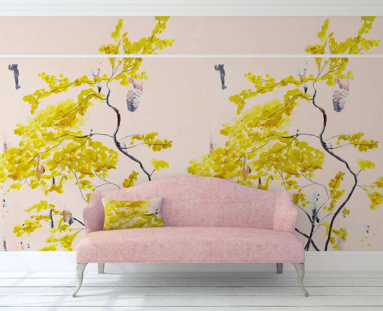 Chinese tree mural