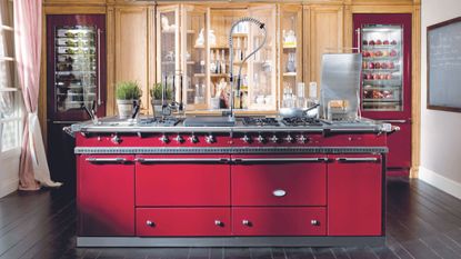 Red Lacanche range oven