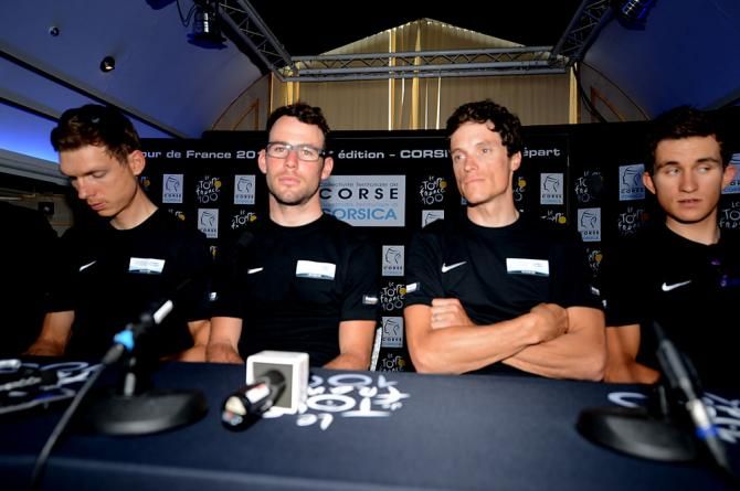 Mark Cavendish and Sylvain Chavanel (Omega Pharma - Quick Step)