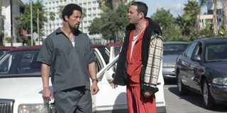 Dwayne Johnson and Vince Vaughn in Be Cool