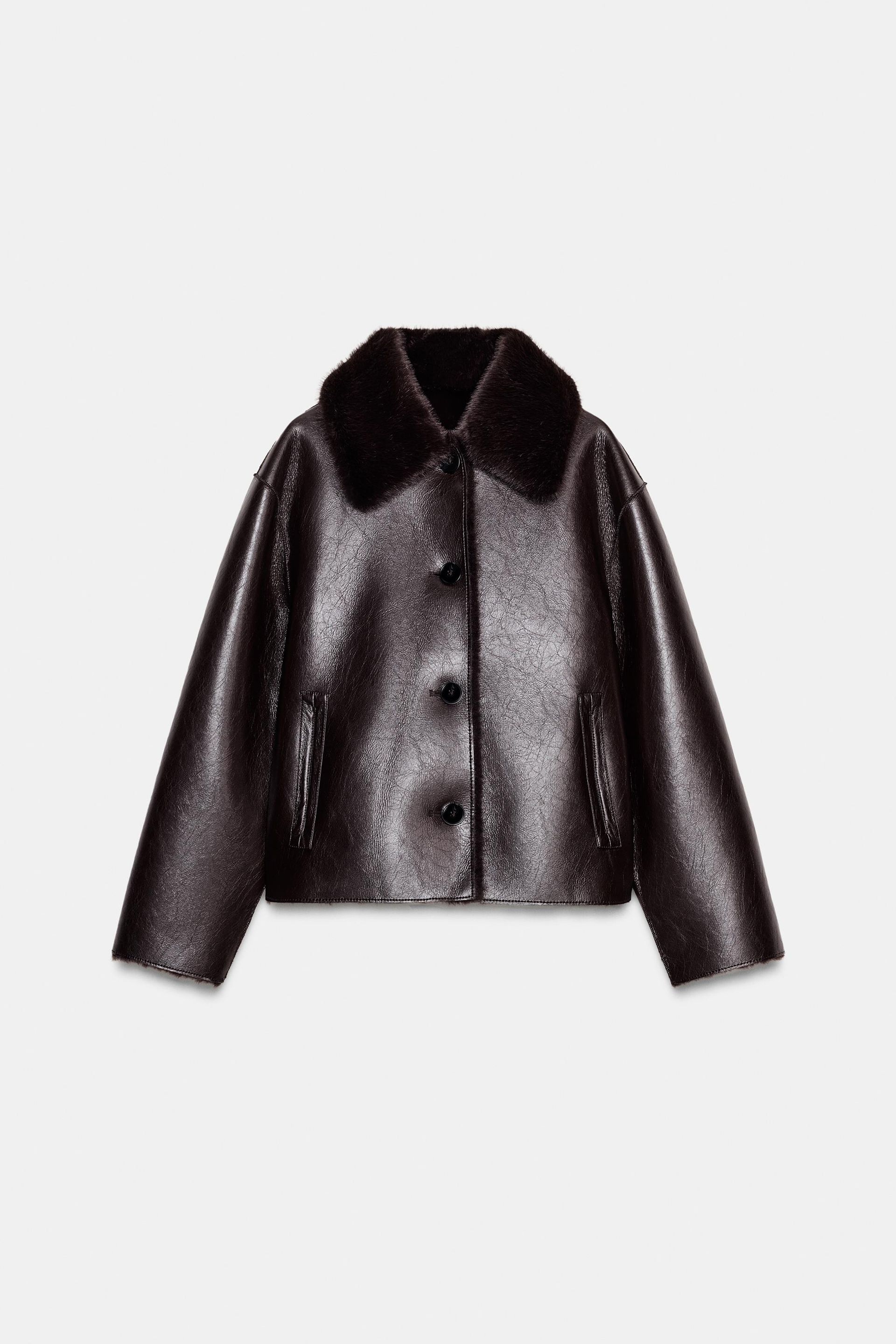 Reversible Double Faced Faux Leather Jacket