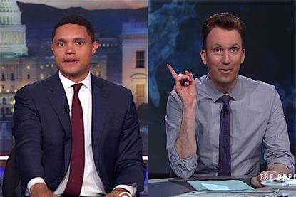 Trevor Noah and Jordan Klepper talk about Trump and Nobel Peace Prizes