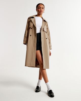 Classic Long Trench Coat