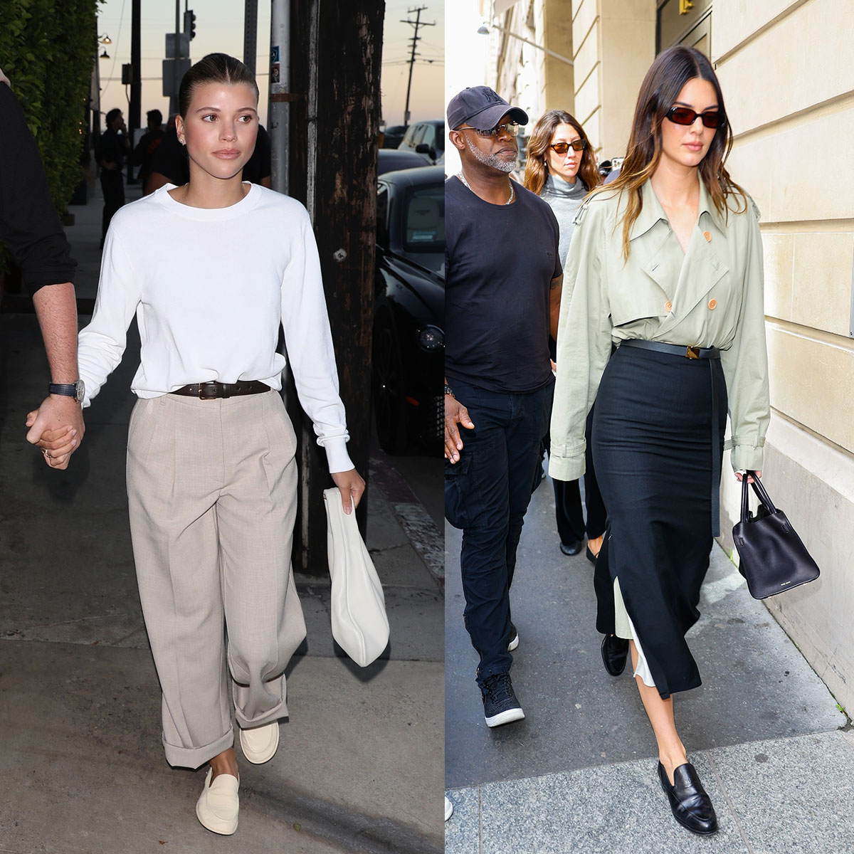Celebrity loafer outfit