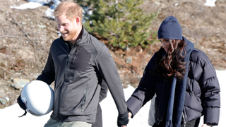 Prince Harry, Duke of Sussex and Meghan, Duchess of Sussex attend Invictus Games Vancouver Whistlers 2025's One Year To Go Winter Training Camp on February 15, 2024 in Whistler, British Columbia