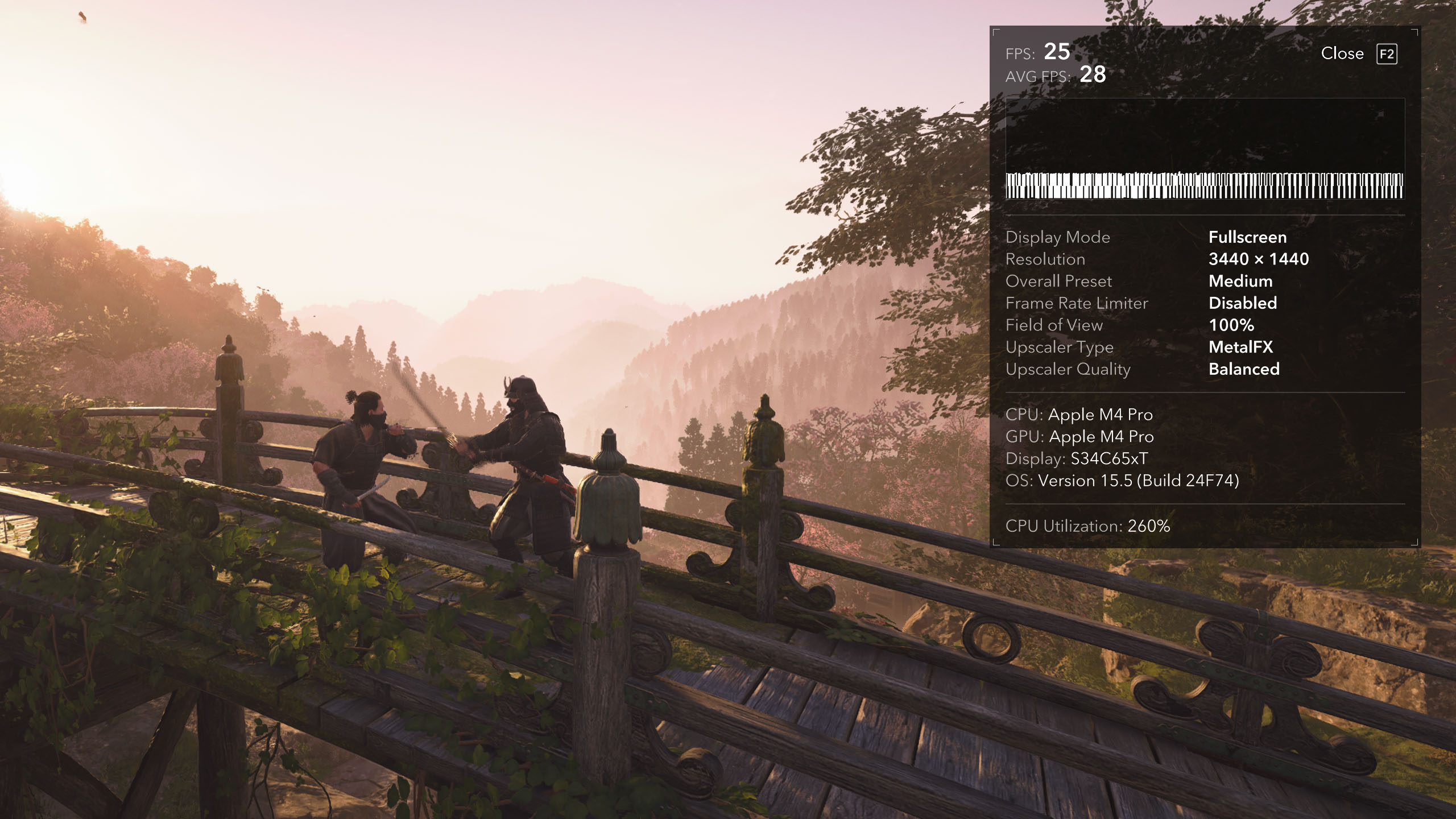 Assassin's Creed: Shadows benchmark.