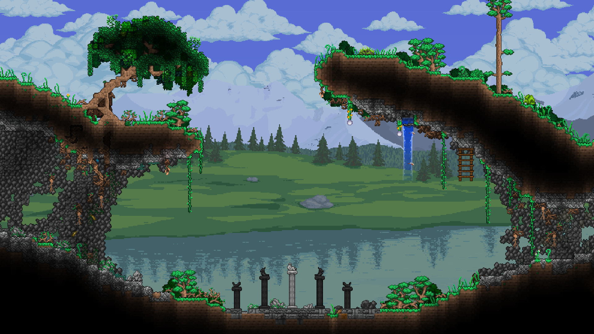 A teaser for Terraria's new building feature
