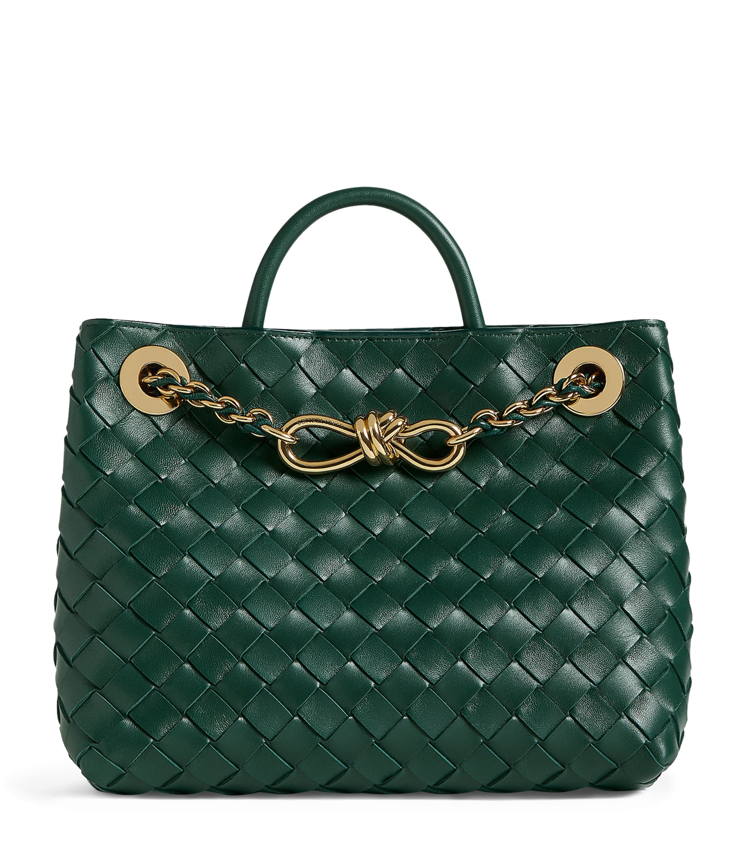 Bottega Veneta Exclusive Small Lambskin Andiamo Shoulder Bag