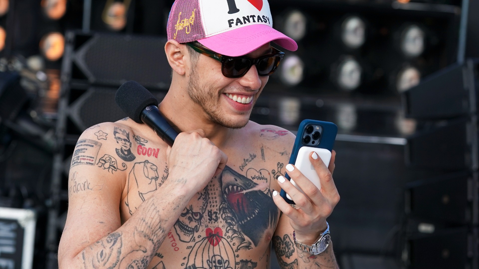 Pete Davidson may have removed all his tattoos for Kim Kardashian | Marie  Claire UK