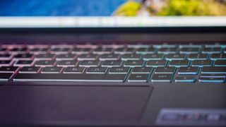 Close-up on Acer Chromebook 516 GE keyboard - 1