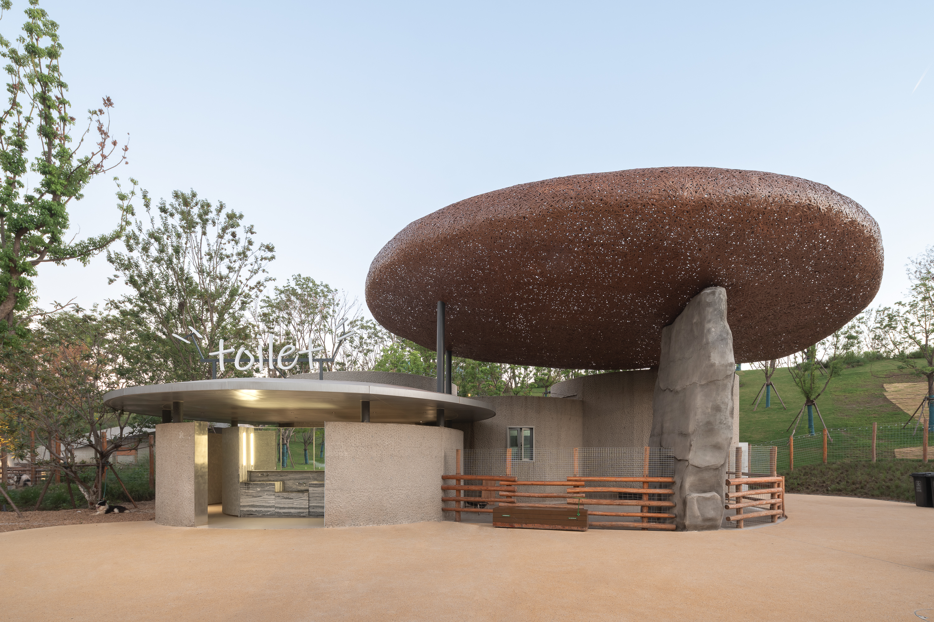 LuxeIsland Farm by Various Associates, a Chinese eco-farm with fantastical structures and open spaces