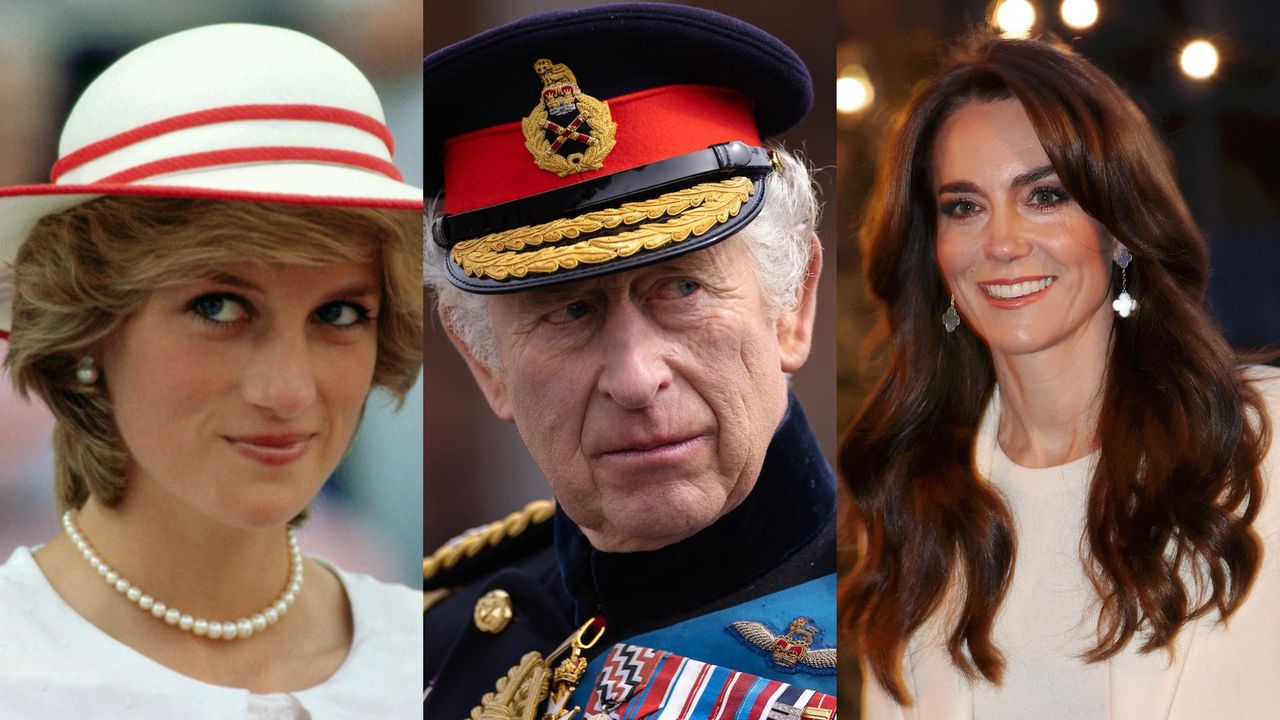 (L-R): Princess Diana, King Charles and Catherine, Princess of Wales