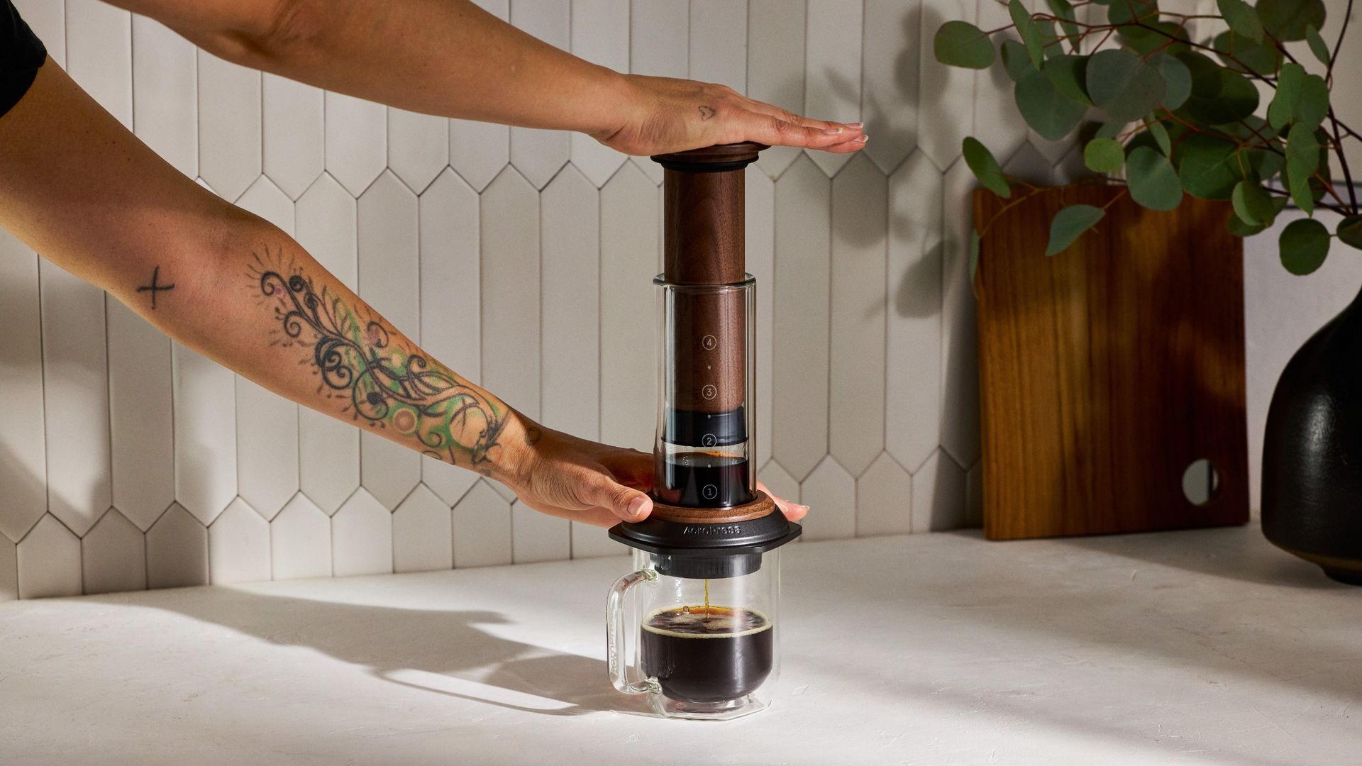 AeroPress unveils a walnut brewer and matching coffee grinder — and they're going to sell out fast