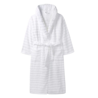 The White Company Unisex Hooded Ribbed Hydrocotton Robe, was £85 now £68 with the code MAGIC20 | The White Company